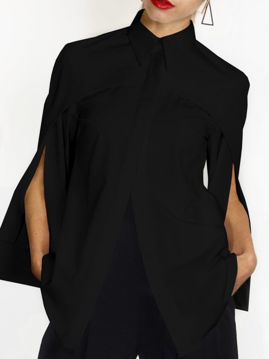 Стильная черная блузка