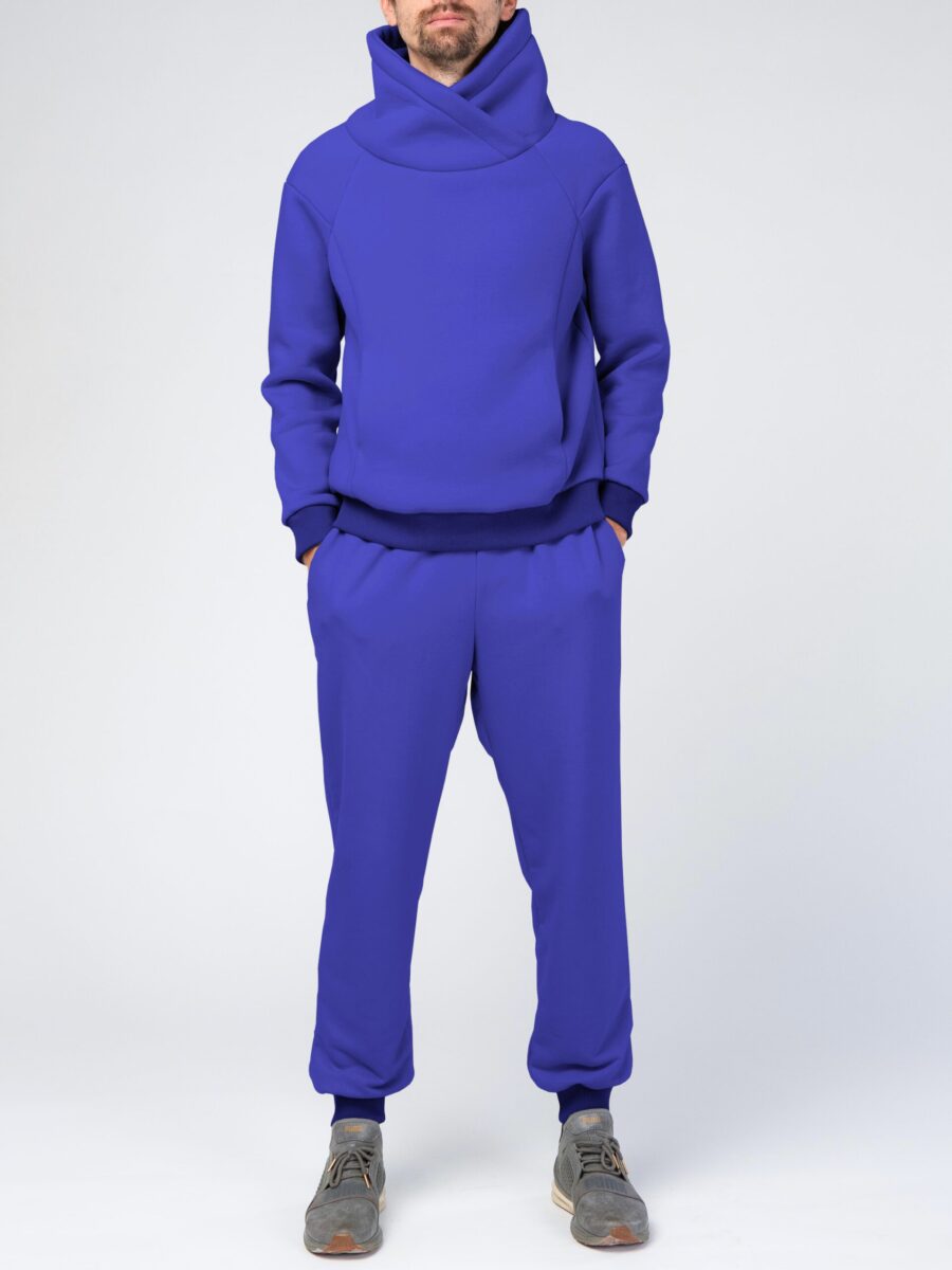 Синий мужской спортивный костюм